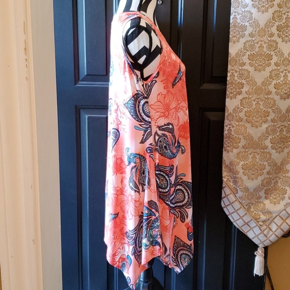 Asymmetrical Hem Summer Dress NWT Med - Picture 2 of 3
